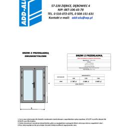 DRZWI ZEWNĘTRZNE ALUMINIOWE